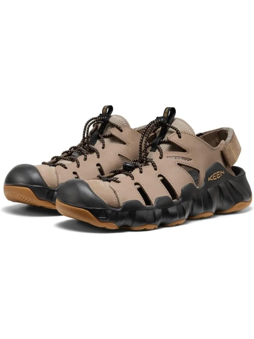 Men's Brindle Oak Buff Hyper port Closed Toe Breathable Easy On Sandal Shoes